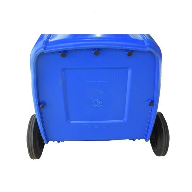 Waterproof Pp Public Street Industrial Outdoor Waste Bin Mobile Wheeled Pedal Recycle Garbage Can Plastic Trash Bin With Lid